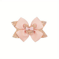 Sequin Mouse Ear Bow Hair Clips Hair Accessories Holiday Gift For Girls