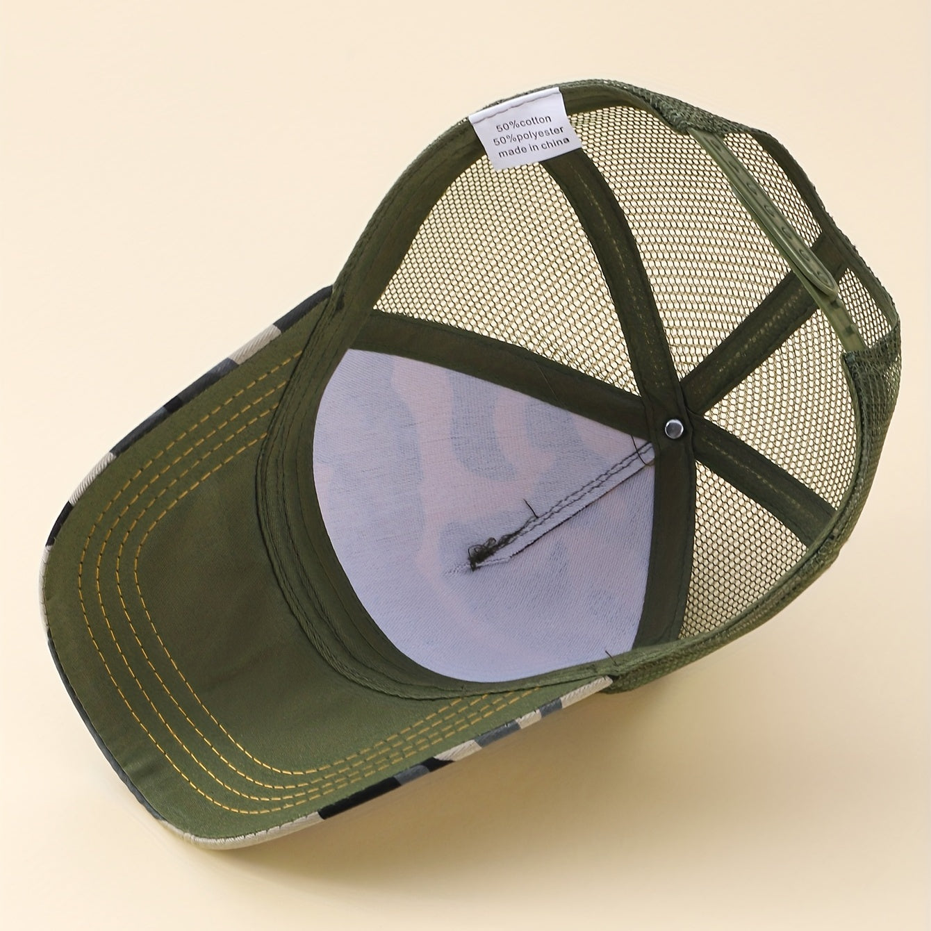 Mens Camo Mesh Baseball Cap