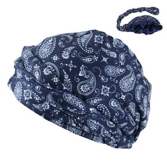 Ethnic Style Double Layer Headscarf Hat Soft And Comfortable