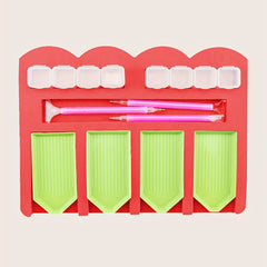 DIY Diamond Painting Tool Pen & Storage Tray Set