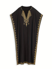 Boho Kaftan Dress Women's Plus Cover Up Dress