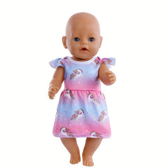 Chick Flamingo Unicorn Doll Clothes Set for 12-18 Inch Dolls