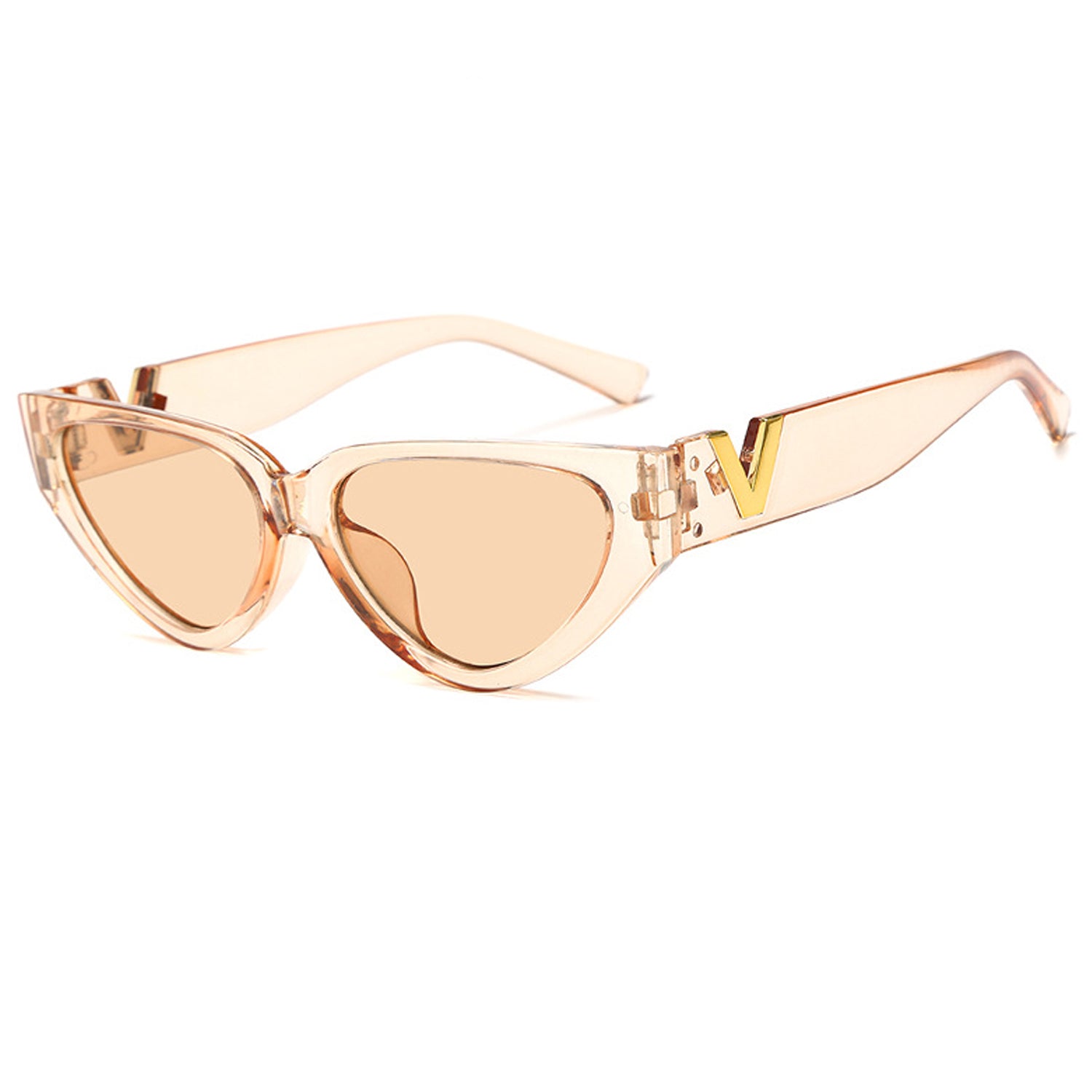 Ladies & Panda Stripe V Cat Eye Sunglasses