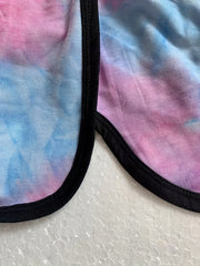 3 Pack Plus Size Casual Shorts Women's Plus Tie Dye & Solid Elastic Sleek