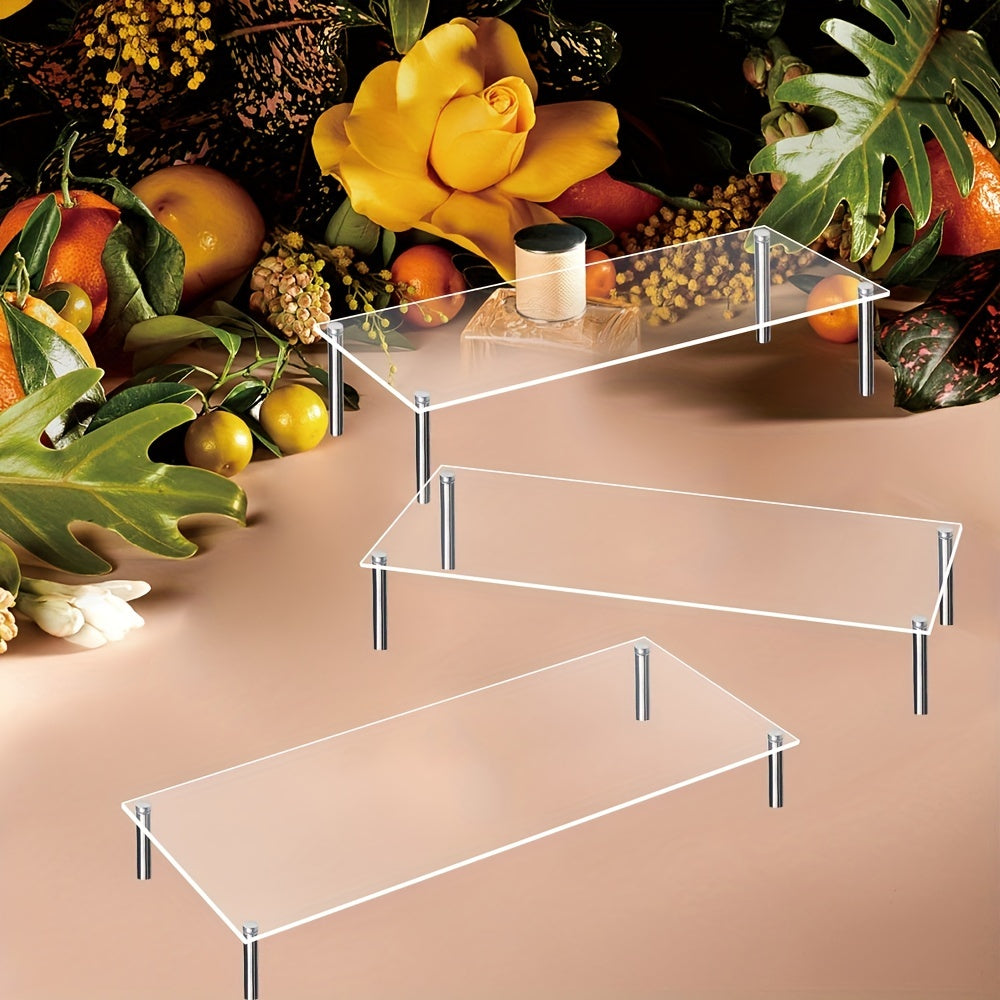 Acrylic Cake Display Stand 3mm Thickness Metal Bracket For Kids
