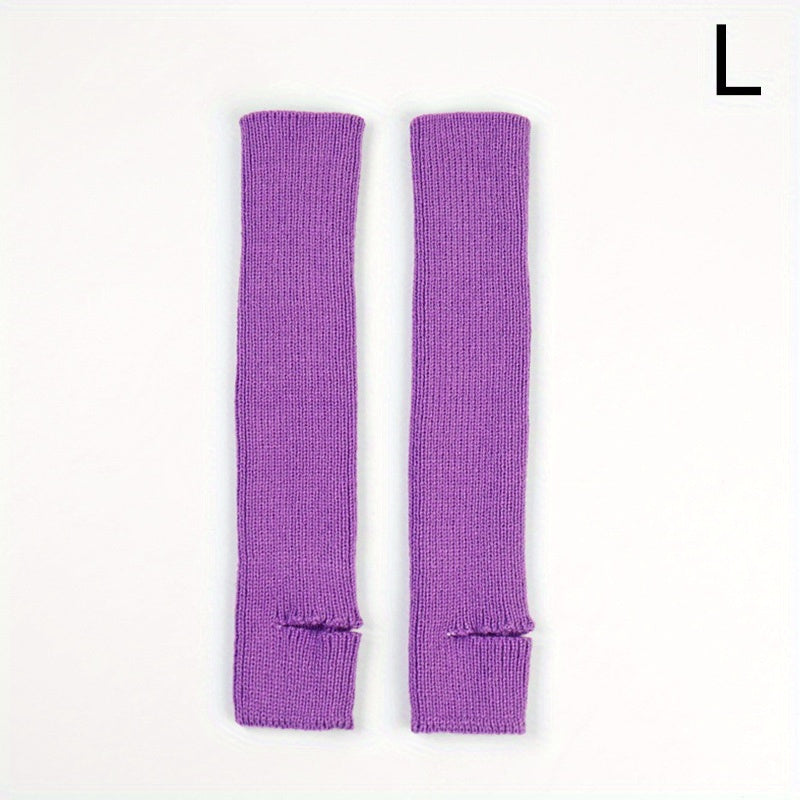 High Elastic Ribbed Knit Leg Warmers for Yoga Barre Ballet