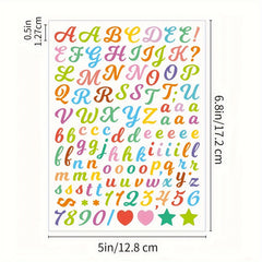 1768 PCS Colorful Alphabet Numbers Symbols Stickers - DIY Cards & Crafts