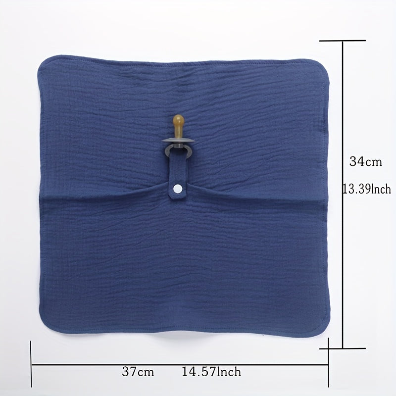 Baby Dark Cotton Soothing Towel with Soother, High Temperature Disinfection