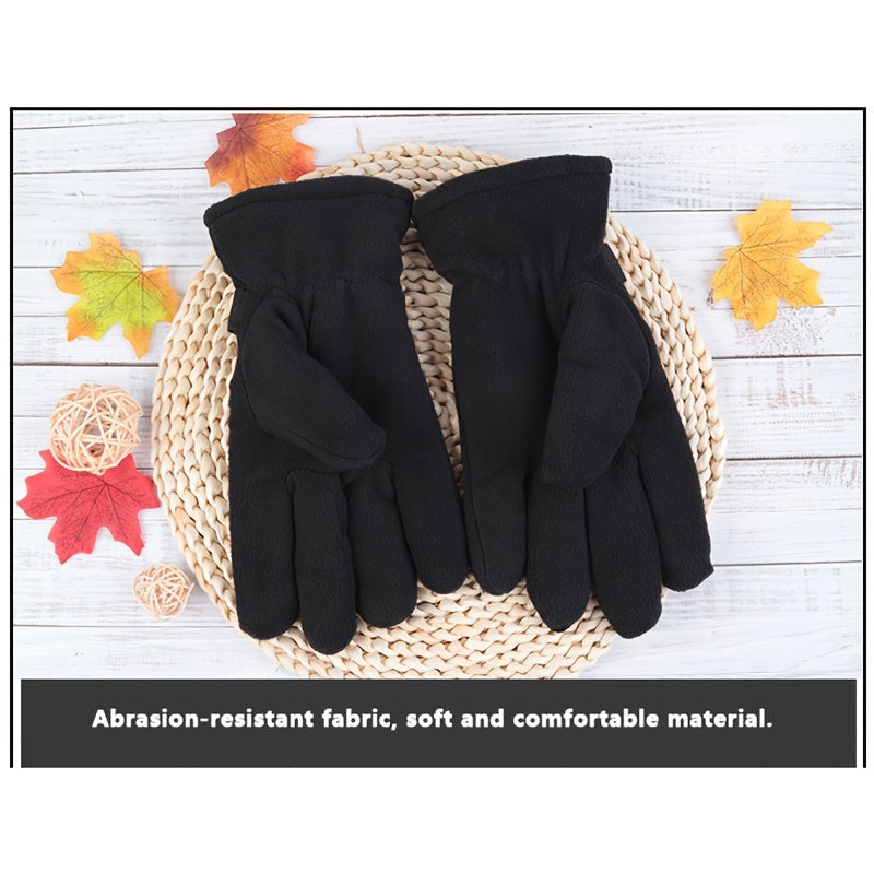 Men's Winter Riding Warm Gloves Outdoor Windproof Cycling Gloves