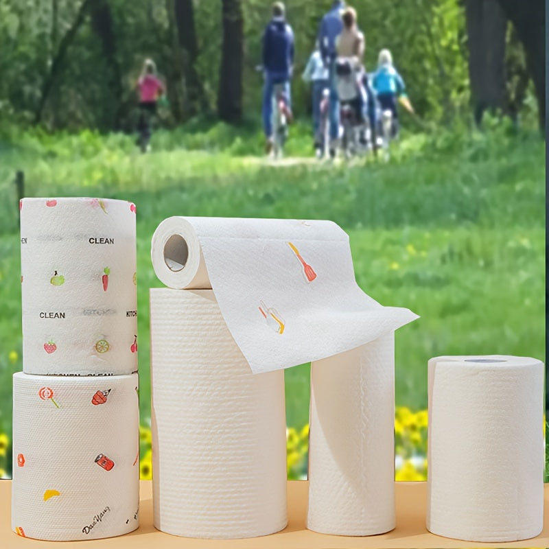 Reusable Cleaning Paper Roll for Home and Outdoor Picnic