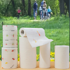 Reusable Cleaning Paper Roll for Home and Outdoor Picnic