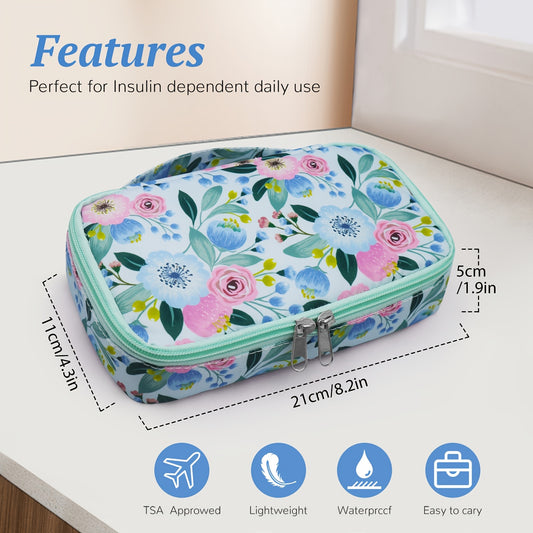 Large Portable Insulin Cooler Bag for Travel