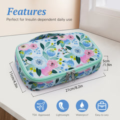 Large Portable Insulin Cooler Bag for Travel