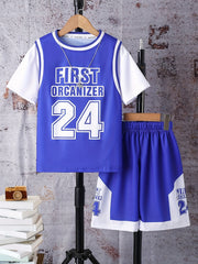 Boys Basketball Tracksuit Set - First Organizer 24 Print