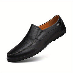 Men's Leather Loafer Shoes Comfy Slip On Shoes