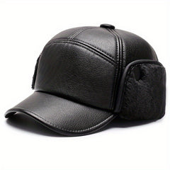 Winter Baseball Cap Hats For Men Snapback Father Hats Earflaps Thicken Dad Cap