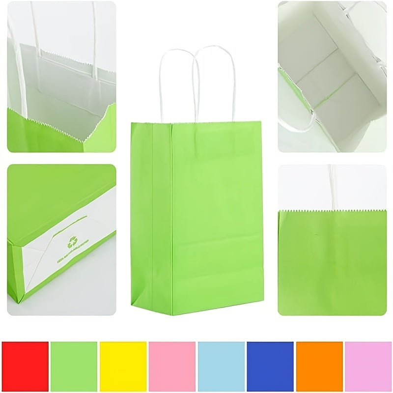 16pcs Colorful Gift Tote Bags for Various Occasions