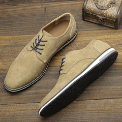 Men's Derby Shoes Lace up Front Dress Shoes For Men Office Business