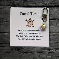 Travel Turtle Keychain Small Keyring Bag Purse Charm