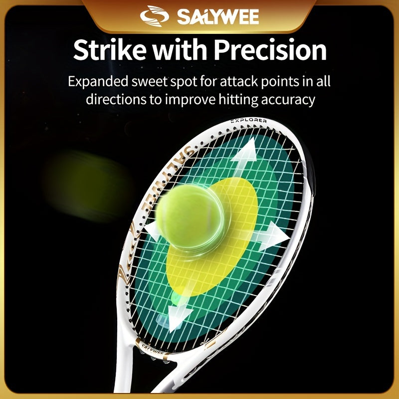 SALYWEE 100 Full Carbon Fiber Tennis Racket + Bag