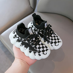 Toddler Octopus Shoes Plaid Comfortable Lightweight Sneakers Baby Boys Girls