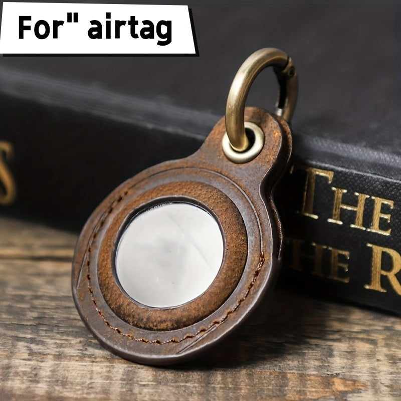 AirTag Protective Case Pet Anti-lost Keychain Tracker Leather Case