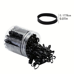 500 Mini Soft Rubber Bands For Girls & Women