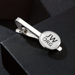 Steampunk Jehovah Witness Tie Clip Glass Photo Cap Booth Men's Accessories