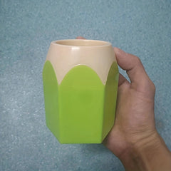 Pencil Shaped Makeup Brush Holder Pot Office Stationery Organizer