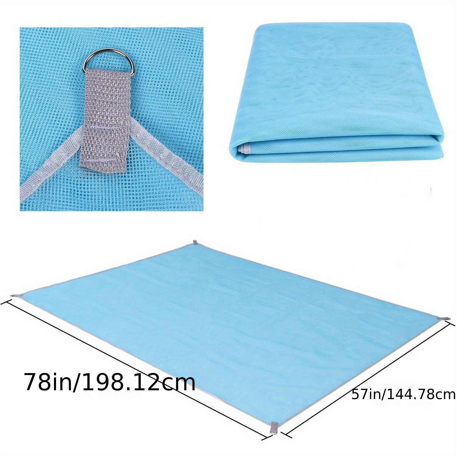 Waterproof Pocket Beach Blanket Portable Mat for Camping Picnic