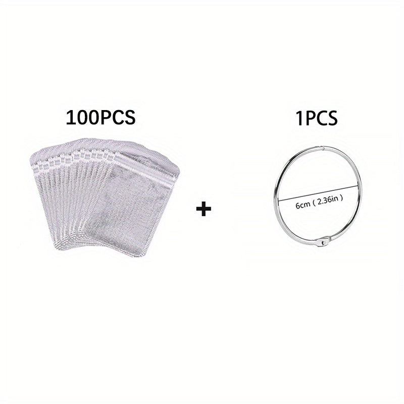 50pcs Ziplock Bags 5D DIY Rhinestones Painting Tools Self Adhesive Bags