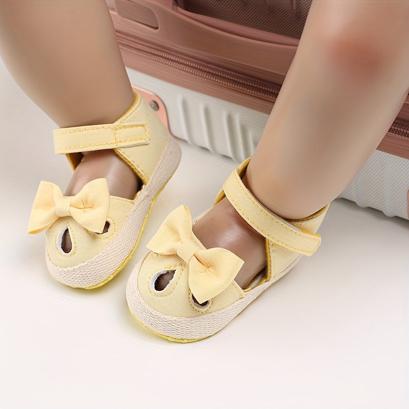 Cute Bowknot Sandals for Baby Girls - Breathable Non-slip Walking Shoes