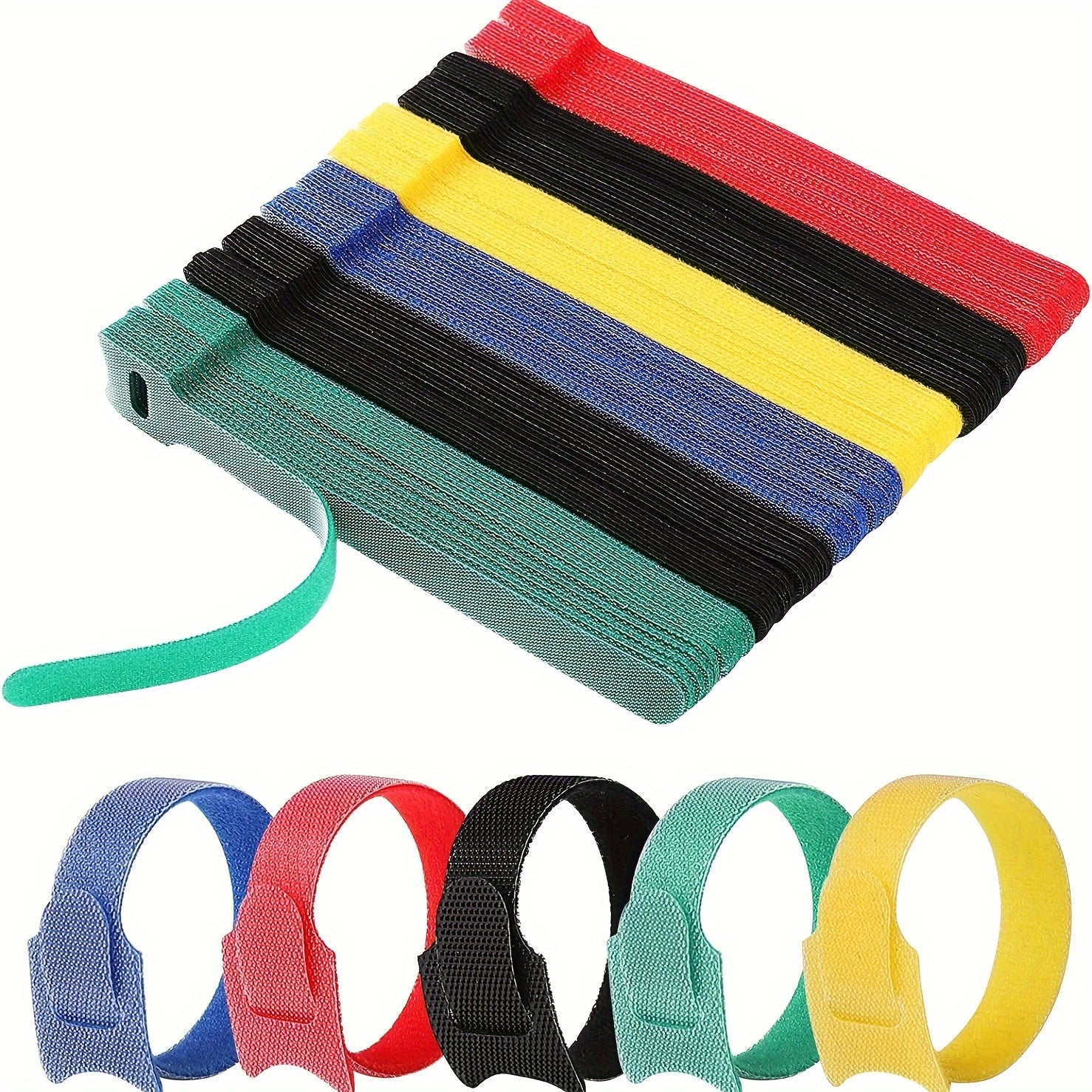 10Pcs Cable Straps Keep Desk Tidy