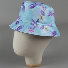 Spiral Letters Bucket Hat Reversible Lightweight Fisherman Cap