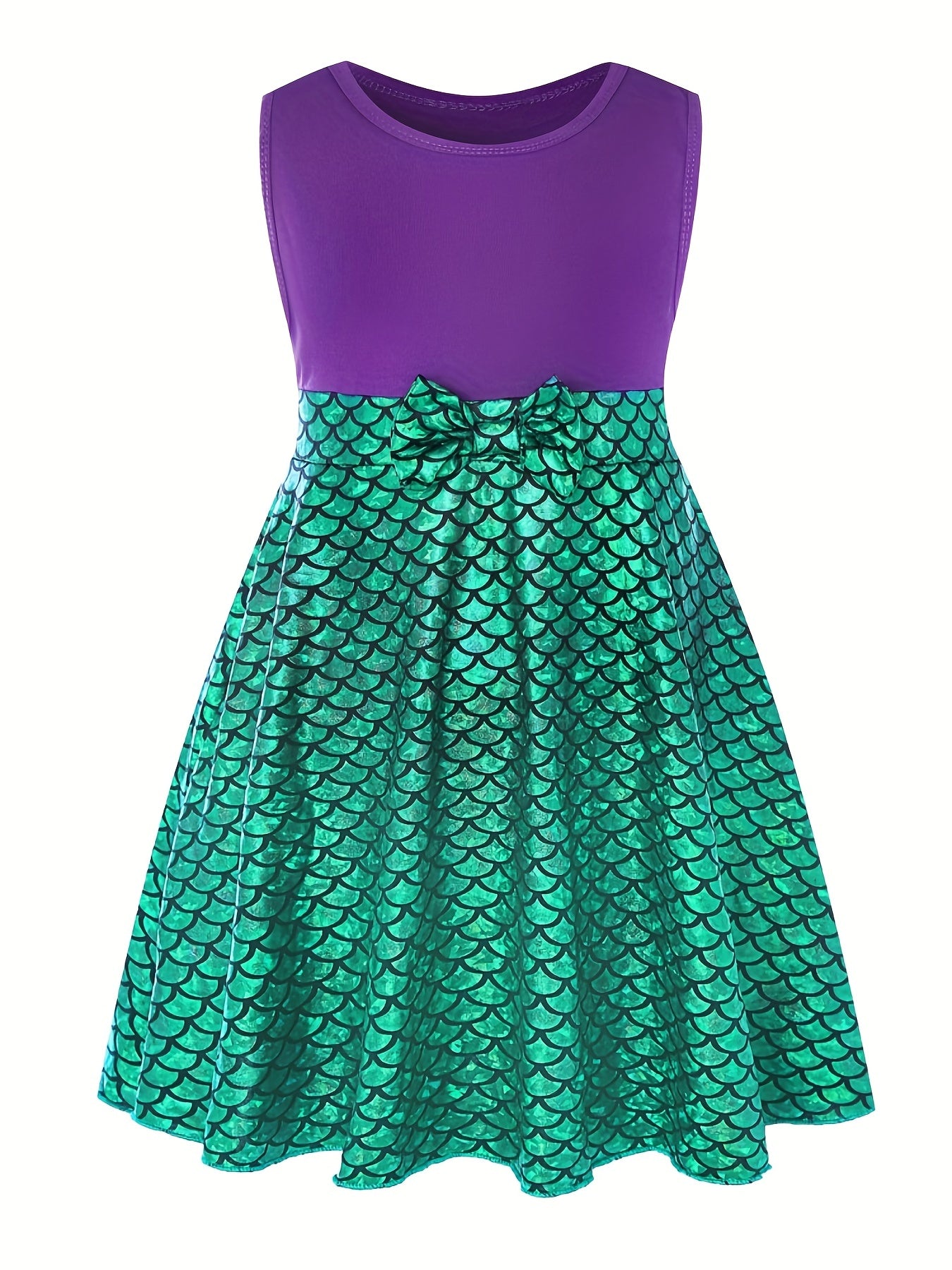Girls Princess Dress & Accessories Sleeveless Dress Fish Cosplay Performance Cos