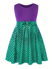 Girls Princess Dress & Accessories Sleeveless Dress Fish Cosplay Performance Cos