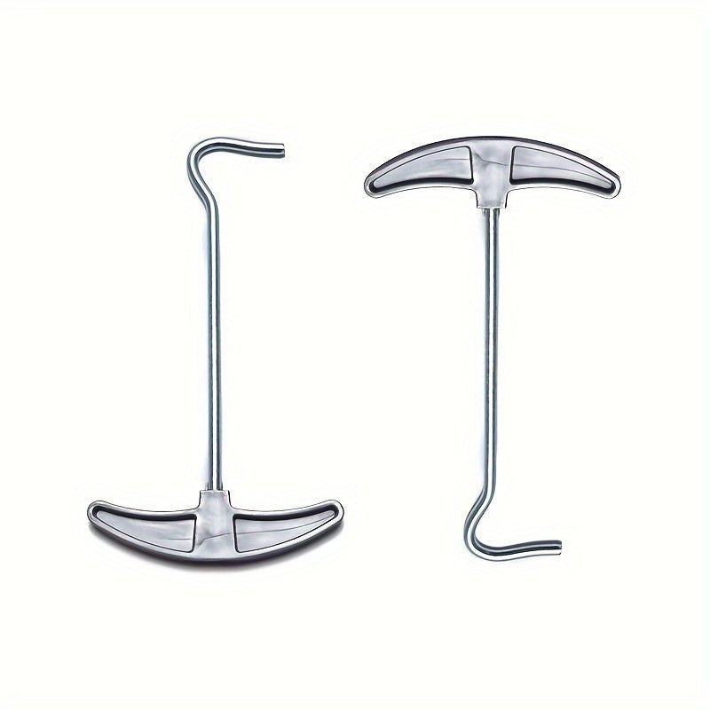 Tent Peg Extractor Ground Hook Remover Comfort Grip Camping Outdoors