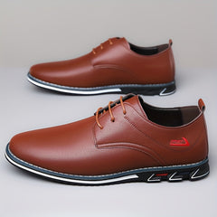 Men's Solid Comfy Lace Up Casual Shoes
