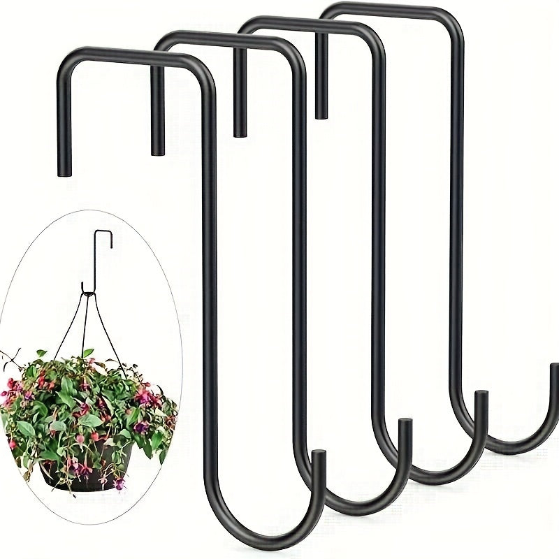 Stainless Steel Fence Hooks - Perfect for Hanging Flower Pots & Lights