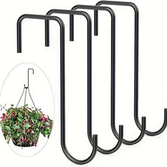 Stainless Steel Fence Hooks - Perfect for Hanging Flower Pots & Lights