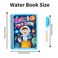 Water Coloring Book Paint With Water Cartoon Animal Dinosaur Vehicle Alphabet