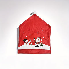 Christmas Chair Cover Stool Back Cover Holiday Chair Cover Christmas Decorations