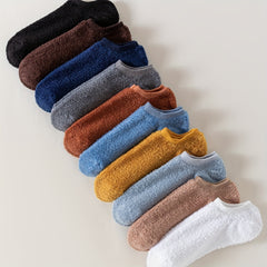 10 Pairs Soft & Warm Fuzzy Low Cut Ankle Socks