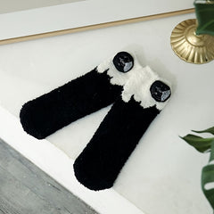 Thermal Plush Home Floor Socks Fruit Decor Socks Women's Stockings