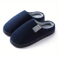 Men's Casual Warm House Slippers, Assorted Colors