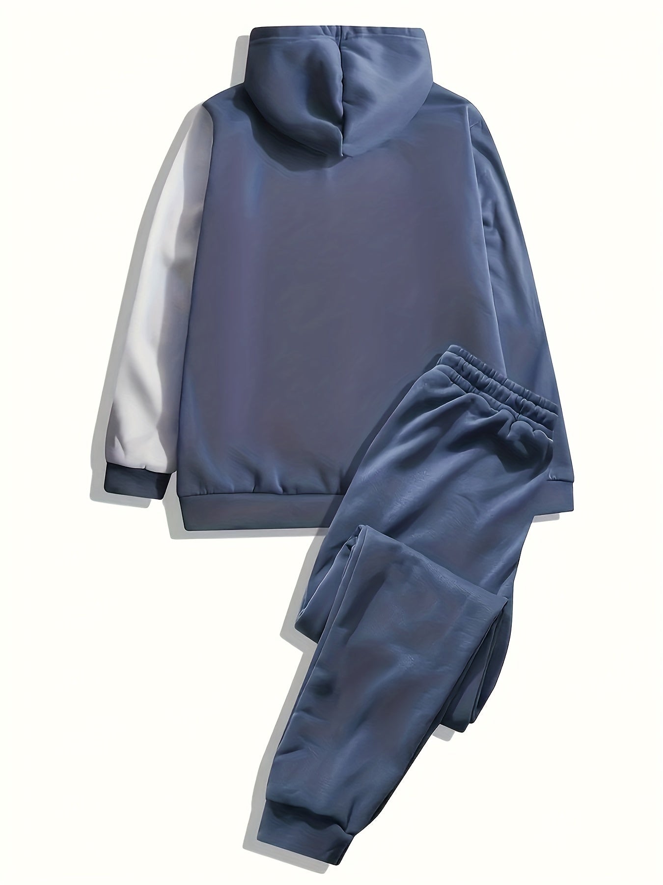 Men's Pocket Hoodie & Sports Trousers Set for Spring & Autumn