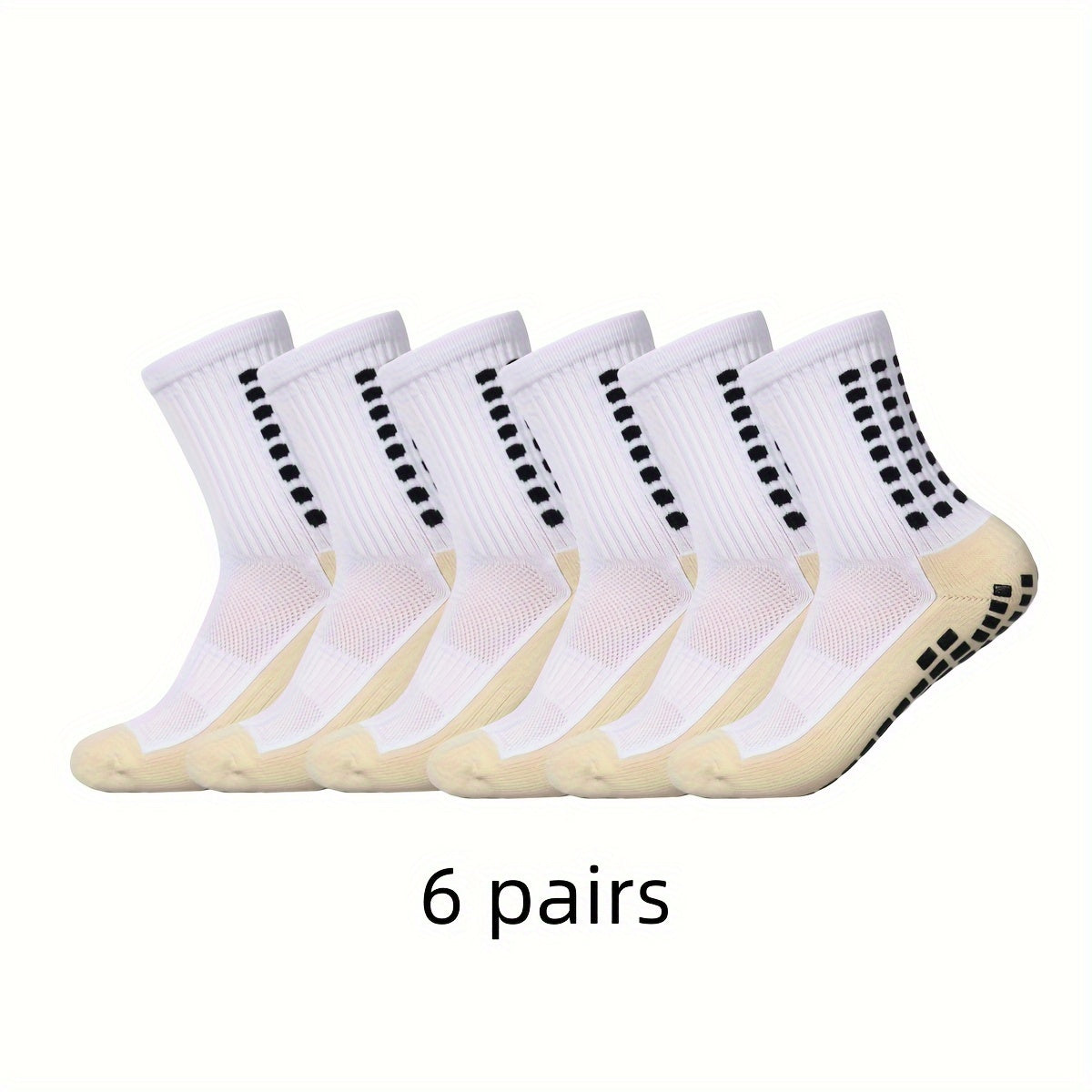 Men's Mid Crew Sport Socks Nylon Blend Breathable Comfortable Active Wear