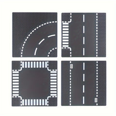 Kids Small Granule Highway Building Block Base Toy City Street Road