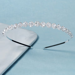 Crystal Rhinestone Silvery Hairband Headband Princess Tiara