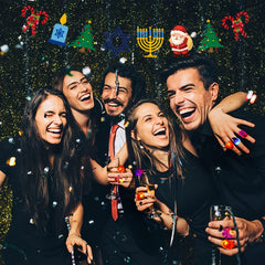 Christmas Party Banner Pull Plag Mixed Flag Decoration